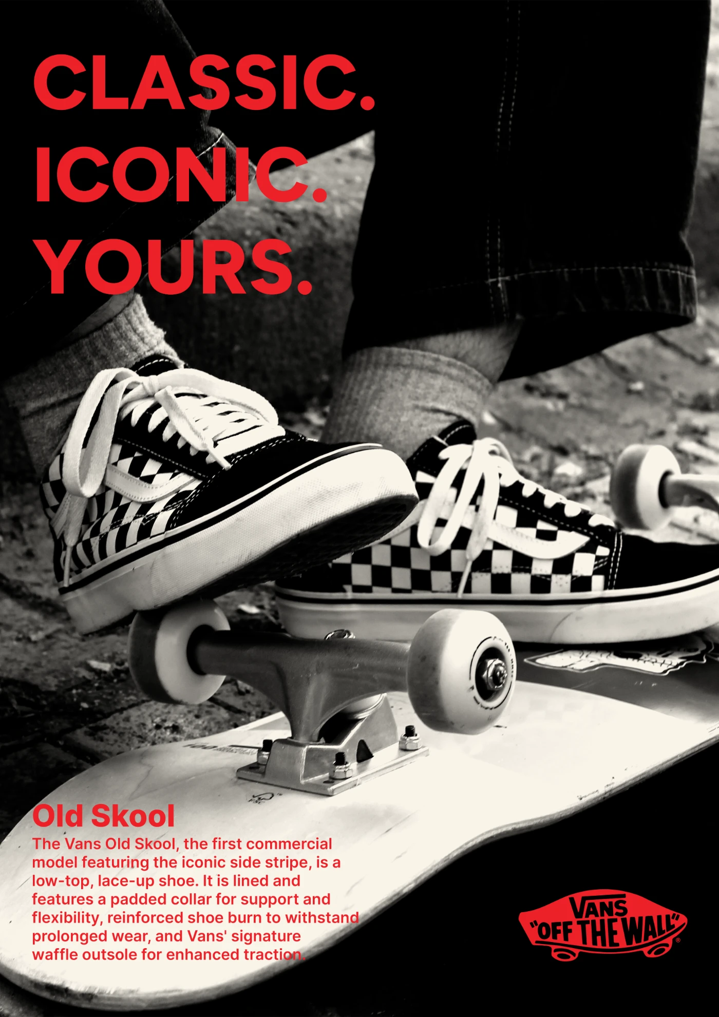 Classic. Iconic. Yours. başlıklı Vans posteri
